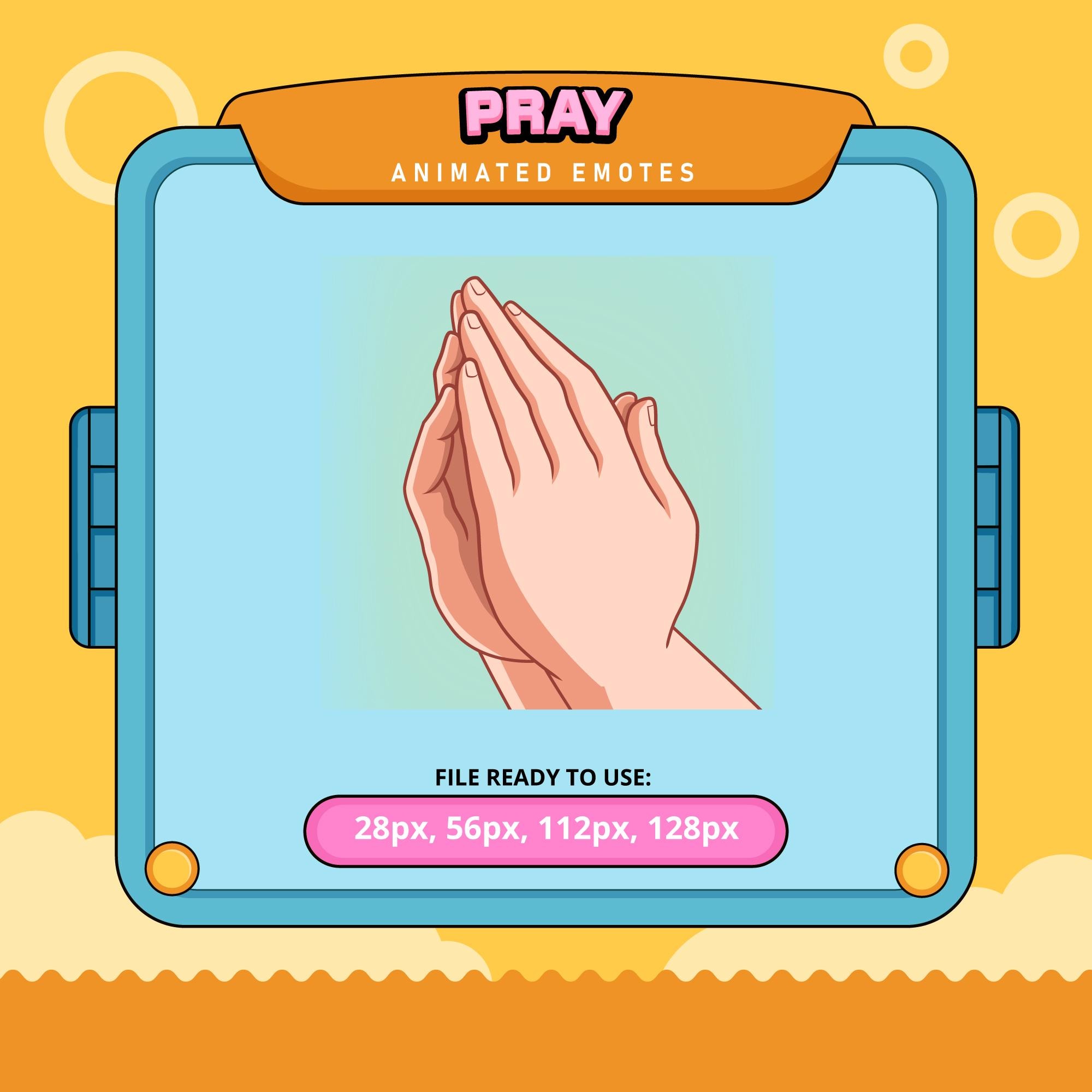 Pray animated emotes | twitch emotes | kick emotes | emoji discord