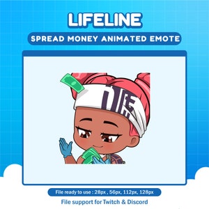 Lifeline Apex Legends spread money emote for twitch | Apex animated emotes