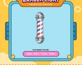 Barber Light Animated Emote | Twitch, Discord (Digital Download)