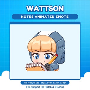 Wattson Apex Legends notes emote for twitch | Apex animated emotes