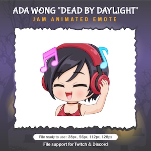 Ada Wong dead by daylight Jam emotes / DBD Twitch Emote