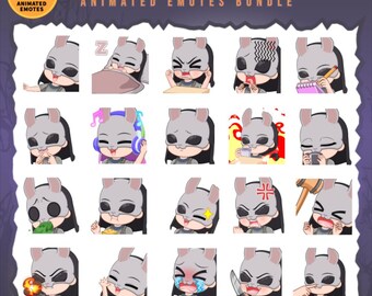 The Huntress Dead by Daylight Animated emotes bundle / 20 DBD Twitch Emote