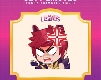 Sett League of Legends Angry emote for Twitch | League of Legends animated emote