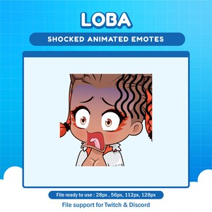 Loba Apex Legends Shocked emote for twitch | Apex animated emotes