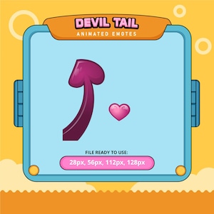 Devil Tail animated emotes | twitch emotes | kick emotes | emoji discord