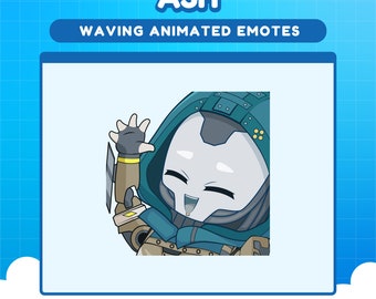 Emote de Ash Apex Legends Wave para twitch / Emotes animados de Apex