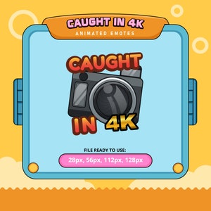 Caught In 4K animated emotes | twitch emotes | kick emotes | emoji discord