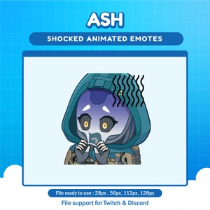Ash Apex Legends Shocked emote for twitch | Apex animated emotes