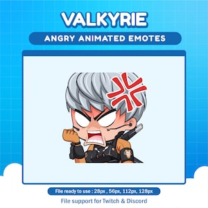 Valkyrie Apex Legends Angry emote for twitch | Apex animated emotes