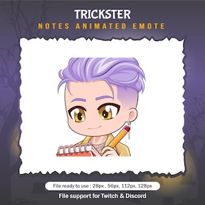 The Trickster dead by daylight Notes emotes / DBD Twitch Emote