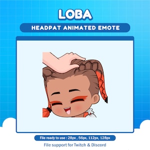 Loba Apex Legends Headpat animated emote for twitch | twitch animated emote