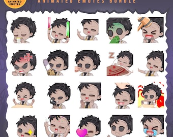 Bubba Sawyer Dead by Daylight Animated emotes bundle / 20 DBD Twitch Emote