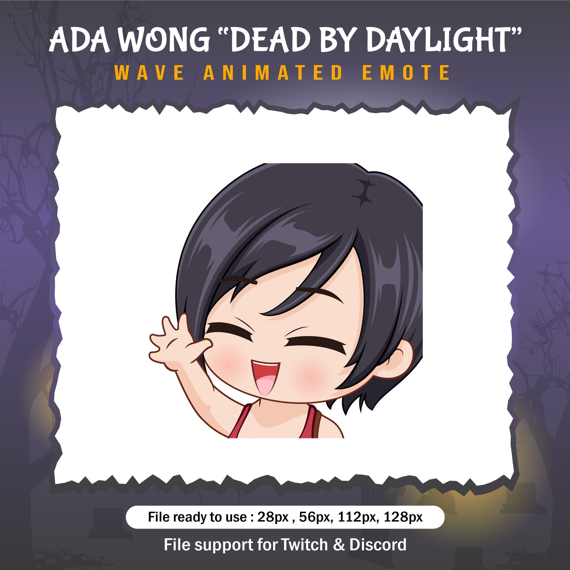 Ada Wong Dead by Daylight Wave Emote / DBD Twitch Emote - Etsy
