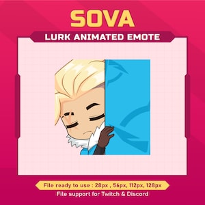 Sova Valorant Lurk animiertes Emote für twitch | zuckendes animiertes Emote
