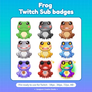 Frog sub badges / Twitch sub badges