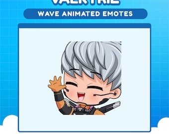 Emotka Valkyrie Apex Legends Wave dla Twitcha | Animowane emotikony Apex