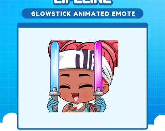 Lifeline Apex Legends glow stick emote for twitch | Apex animated emotes