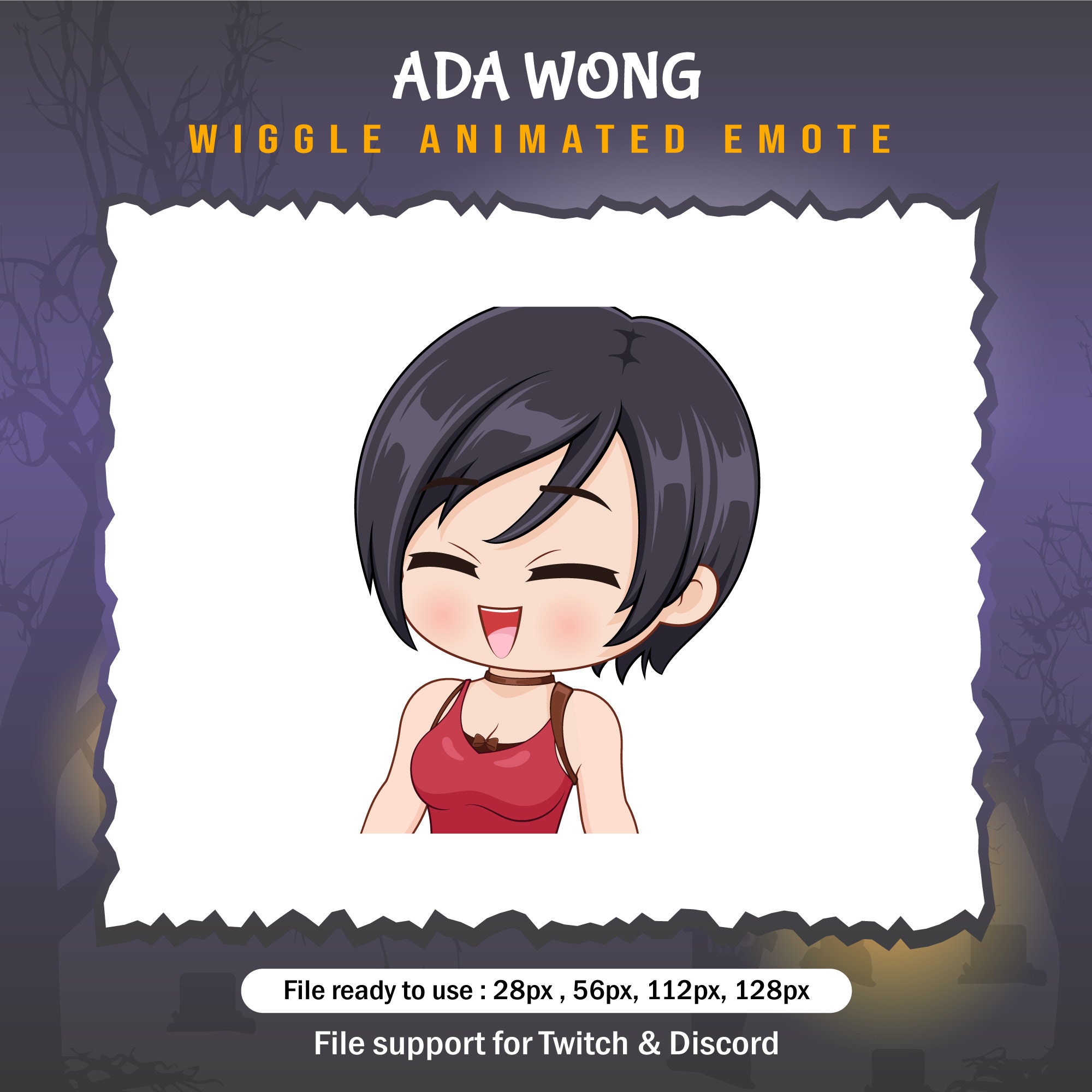 Ada Wong dead by daylight Wiggle emotes / DBD Twitch Emote