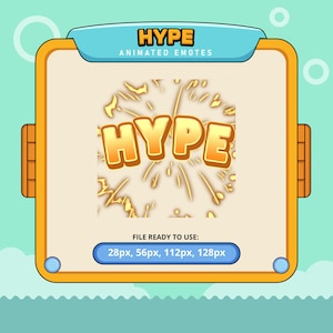 Hype animierte Emotes | twitch emotes | Kick Emotes | emoji Zwietracht