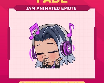 Fade valorant Jam animated emote for twitch | twitch animated emote