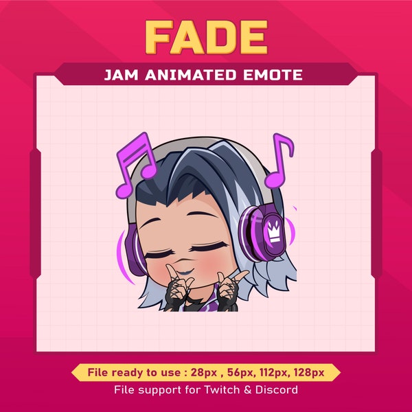 Fade valorant Jam animated emote for twitch | twitch animated emote