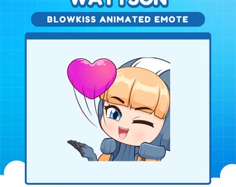 Wattson Apex Legends Blowkiss emote for twitch | Apex animated emotes