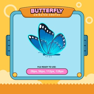 Butterfly animated emotes | twitch emotes | kick emotes | emoji discord