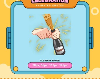 Celebration Animated Emote | Twitch, Discord (Digital Download)