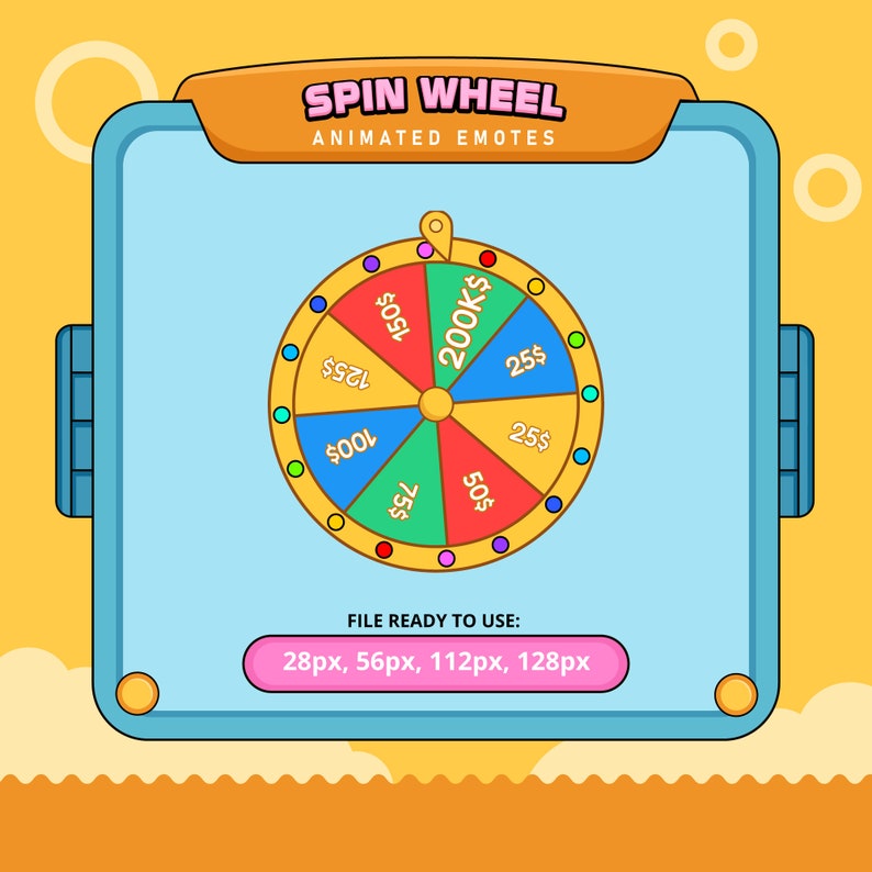 Spin Wheel Animated Emotes Twitch Emotes Kick Emotes Emoji Discord Etsy