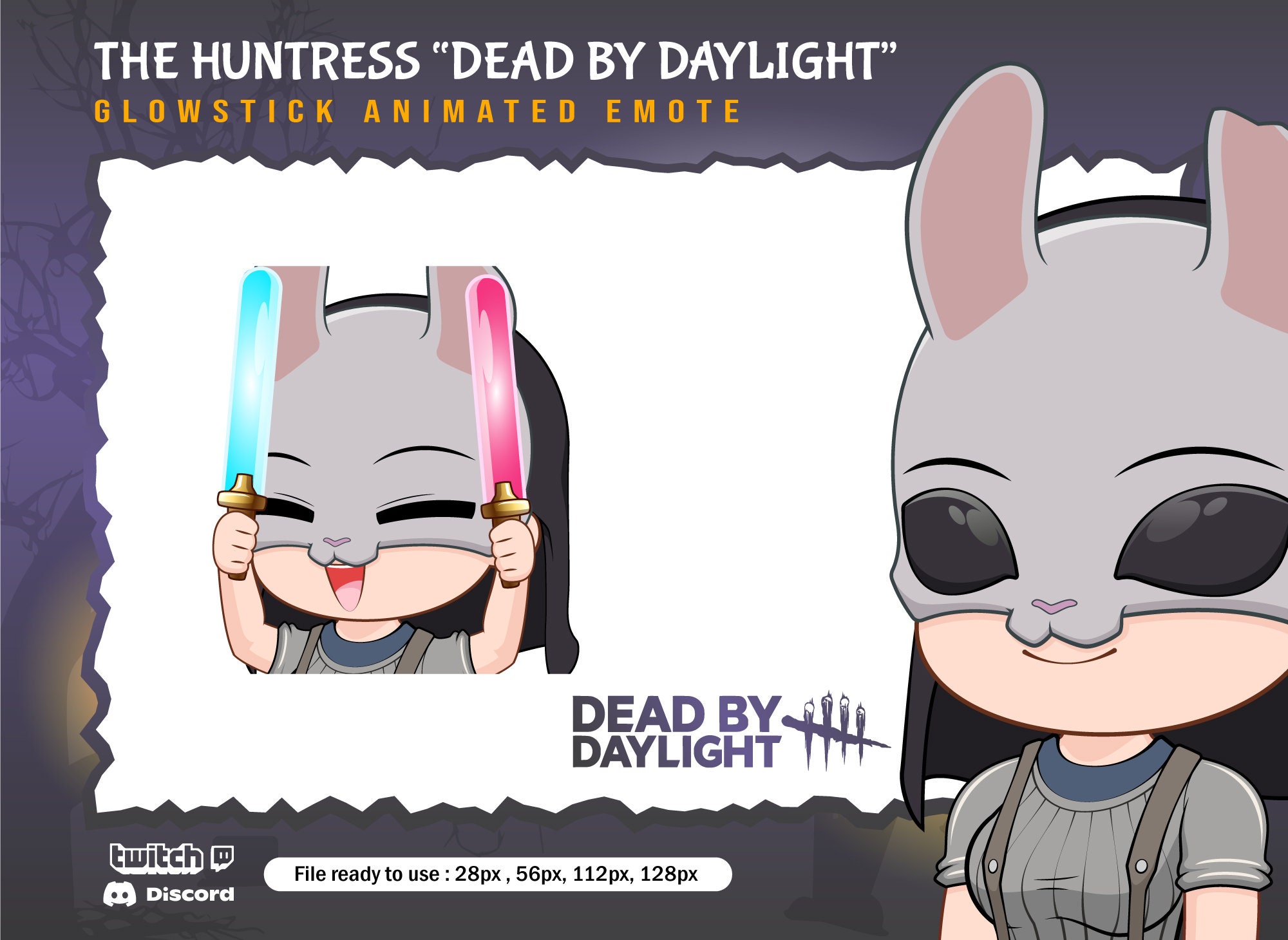 Create custom dead by daylight emotes for twitch or discord by Shuninya