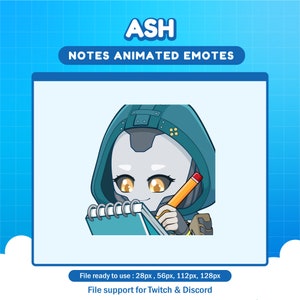 Ash Apex Legends Notes emote for twitch | Apex animated emotes