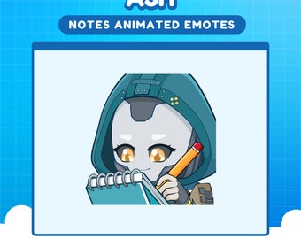 Emote de Ash Apex Legends Notes para twitch / Emotes animados de Apex