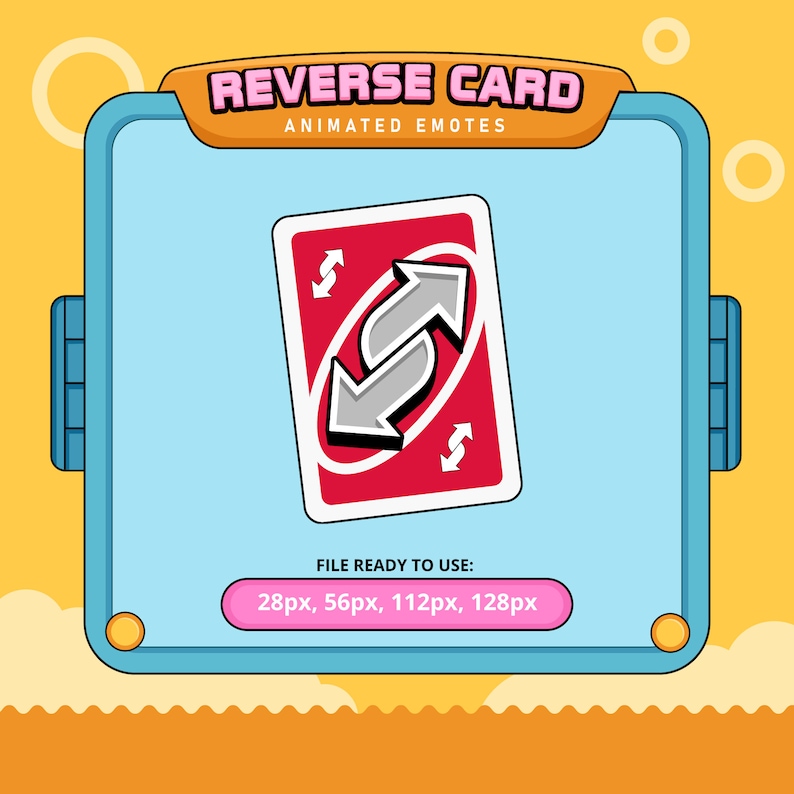 Reverse Card Animated Emote | Twitch, Discord Emoji (digital Download ...