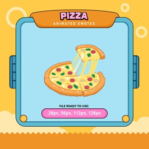 Pizza animated emotes | twitch emotes | kick emotes | emoji discord