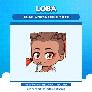 Loba Apex Legends Clap animated emote for twitch | twitch animated emote