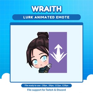 Wraith Apex Legends Lurk animated emote for twitch | twitch animated emote
