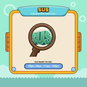 SUS animated emotes | twitch emotes | kick emotes | emoji discord