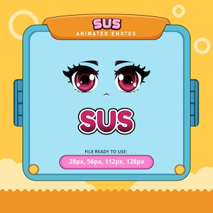 Sus animated emotes | twitch emotes | kick emotes | emoji discord