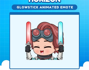 Horizon Apex Legends glow stick emote for twitch | Apex animated emotes