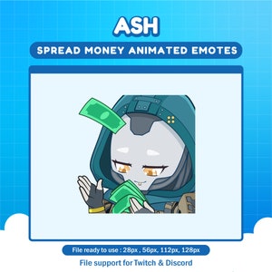 Ash Apex Legends Spread Money emote for twitch | Apex animated emotes