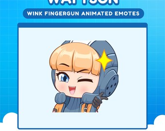 Wattson Apex Legends Wink Fingergun emote for twitch | Apex animated emotes