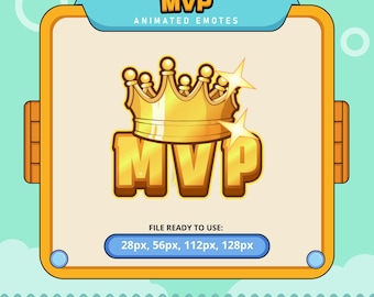 MVP Animated Emotes | Twitch, Discord Emoji (Digital Download)