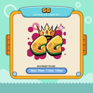 GG animated emotes | twitch emotes | kick emotes | emoji discord