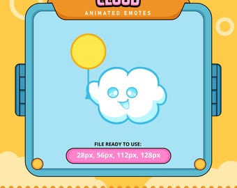 Cloud Animated Emote | Twitch, Discord Emoji (Digital Download)