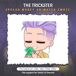 Ji-Woon Hak / The Trickster dead by daylight spread money emotes / DBD Twitch Emote