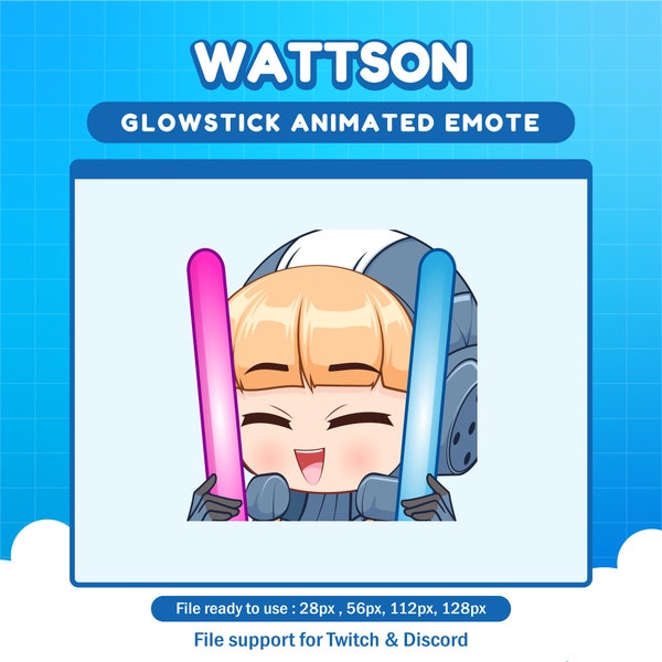 Wattson Apex Legends glow stick emote for twitch | Apex animated emotes