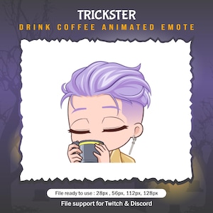 Trickster dead by daylight Drink Coffee emotes / DBD Twitch Emote