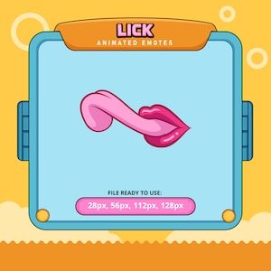 Lick animated emotes | twitch emotes | kick emotes | emoji discord