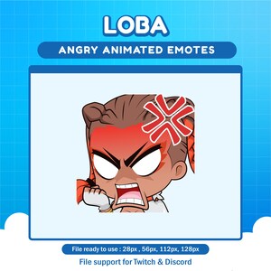 Loba Apex Legends Angry emote for twitch | Apex animated emotes