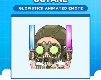 Octane Apex Legends glow stick emote for twitch | Apex animated emotes